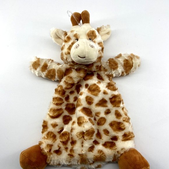 The Petting Zoo Giraffe Lovey Security Blanket Snugglerz Rattle Plush Toy - Picture 1 of 8